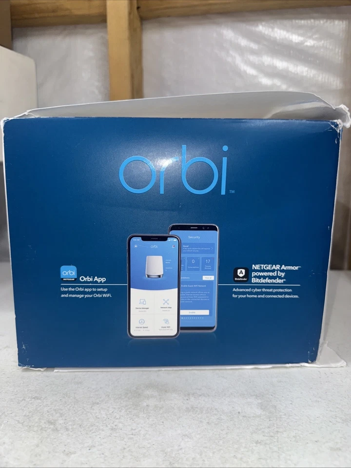 NETGEAR Orbi Whole Home Tri-band Mesh WiFi 6 System (RBK753) Router NOB - Image 4 of 4