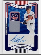 Grady Emerson 2024 USA Baseball Stars and Stripes 15U National Team Auto/GU