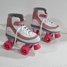 Roller Derby Girls Firestar Skates White, Pink, Gray Colors Size 2