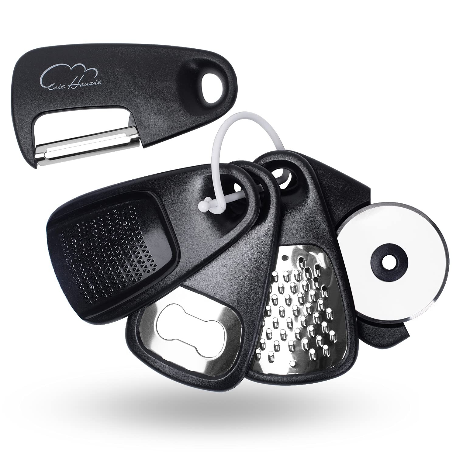 Küchenhelfer und Gadgets Set 5-teilig, Standard, klassisch schwarz 5-teilig