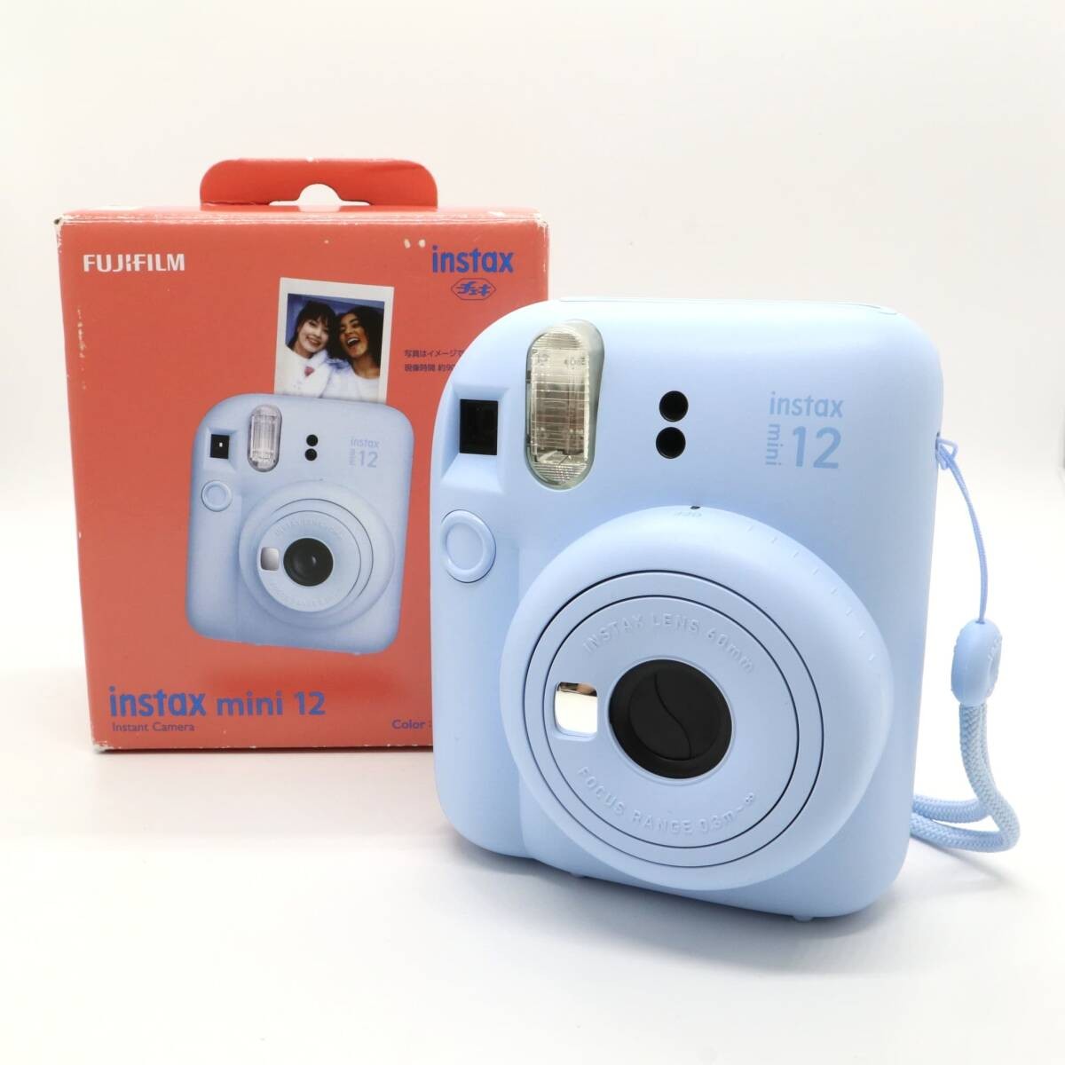 Fujifilm Instax Mini 12 Pastel Blue Instant Camera Pre-Owned Cheki Film Camera