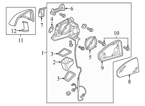2018-2024 AUDI Q5 8R - LEFT SIDE VIEW DOOR Mirror 80B857409E - 第 6/8 張圖片