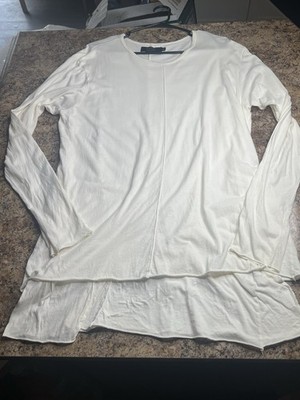 Knomadik by Daniel Patrick light Off White Long Sleeve t shirt extra long size L