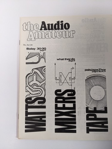 The Audio Amateur Magazine Vintage 1970 Inaugural Issues Complete Year VERY RARE - Picture 11 of 13