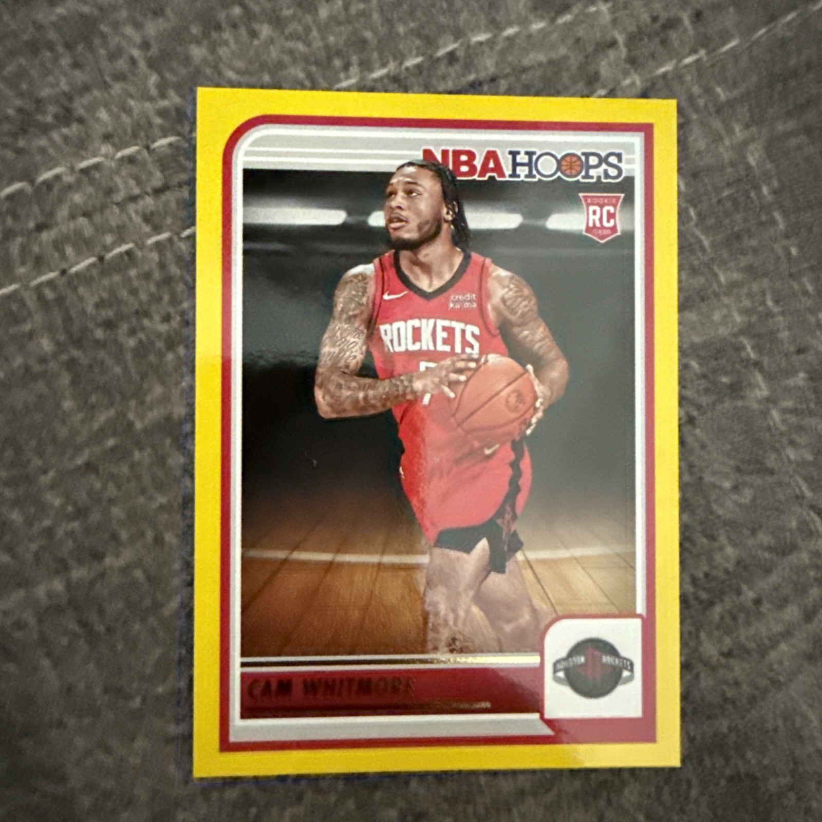 2023-24 Panini NBA Hoops - Rookies Cam Whitmore #265 Yellow (RC)