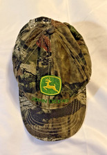 John Deere Green/yellow Embroidered Youth/Toddler Camo Hat Elastic stretch back