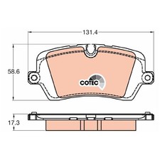 Satz Bremsbeläge Bremsklötze hinten für Land Rover Discovery L462 Range | 242