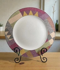 VTG Studio Nova Palm Desert Y2216 12” Chop Plate Round Platter 90’s Southwestern