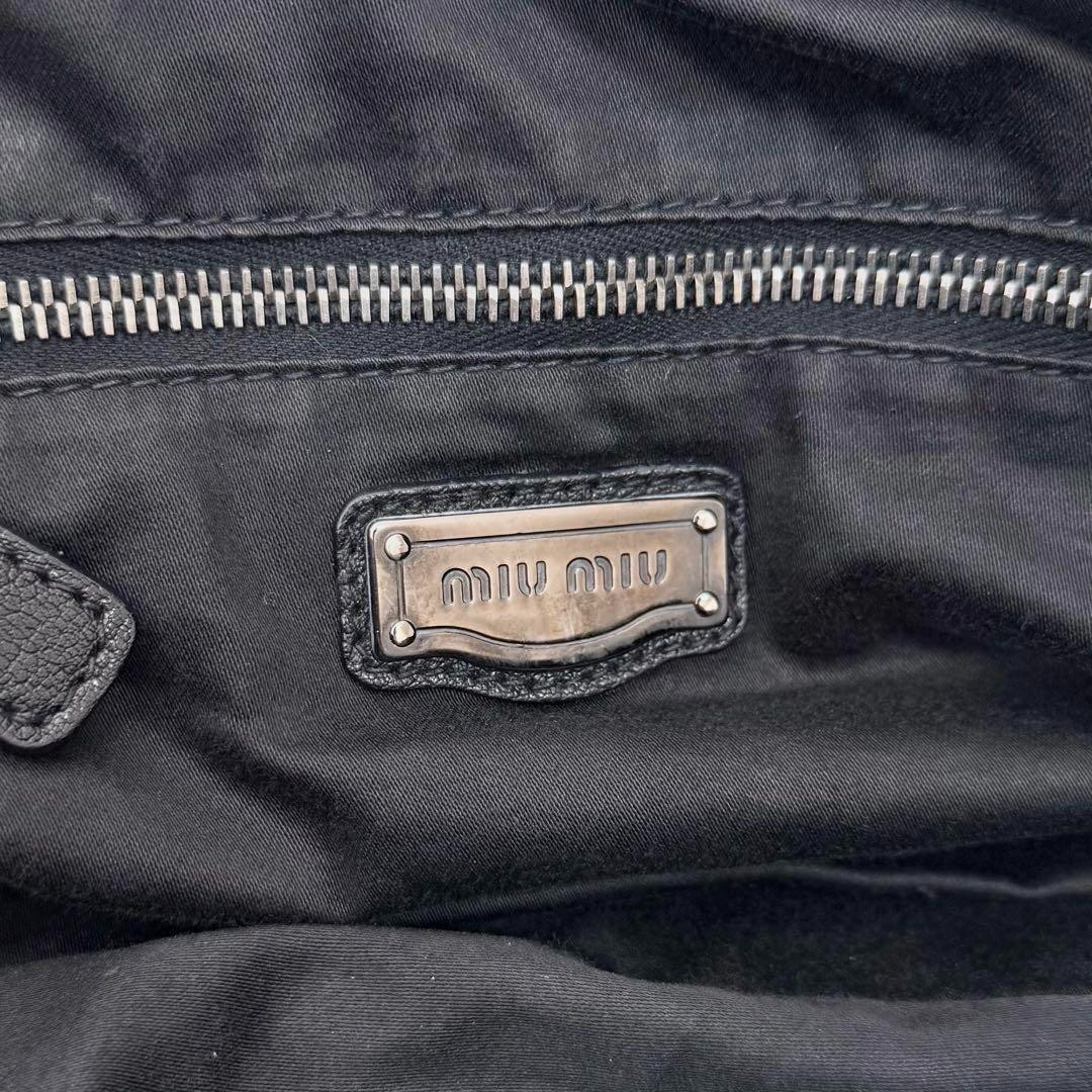 バッグ archive miumiu mini Boston leather black Miu Miu Mini