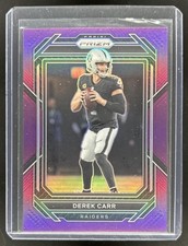 2022 Panini Prizm Derek Carr Purple #/125 Raiders