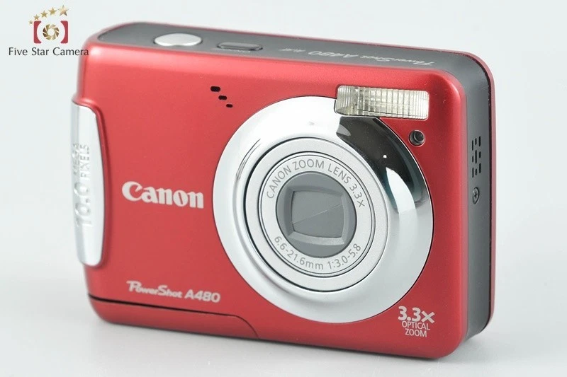Cámara digital Canon PowerShot A480 roja 10,0 MP [Muy buena] Foto 2 de 4
