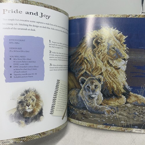DMC D&C Pollyanna Pickering Mother & Baby Animal Cross Stitch Book Charts - Foto 5 di 7