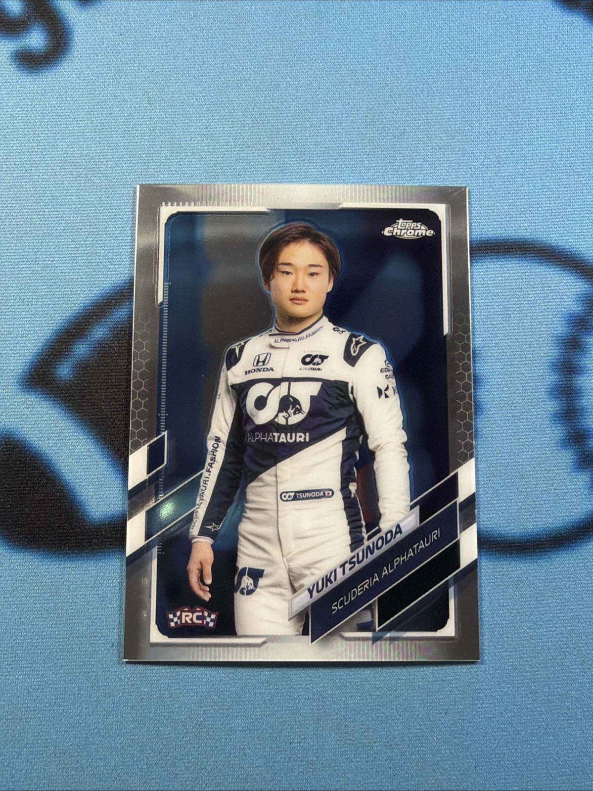 YUKI TSUNODA 2021 TOPPS CHROME F1 RC #14 PORTRAIT MINT!