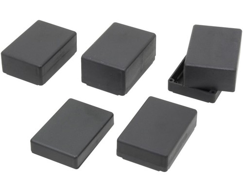 Dunaj Elkektronik plastikowa mała obudowa 72x50x15mm KG15M czarna - Zdjęcie 2 z 2