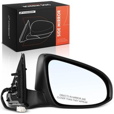 A-Premium Passenger Side Power Door Mirror - Right Side, Black
