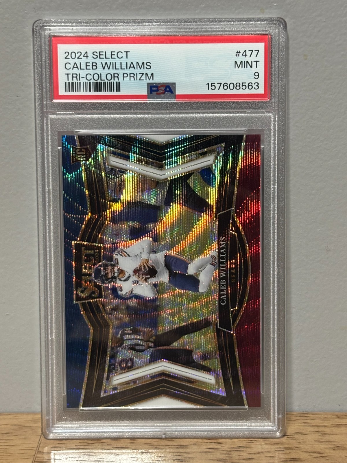 Caleb Williams Panini Select #477 Tri Color