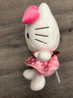 Hello Kitty Pink Polka Dot Dress Pink Bow 9" Plush Sanrio 2007 Doll — photo 4