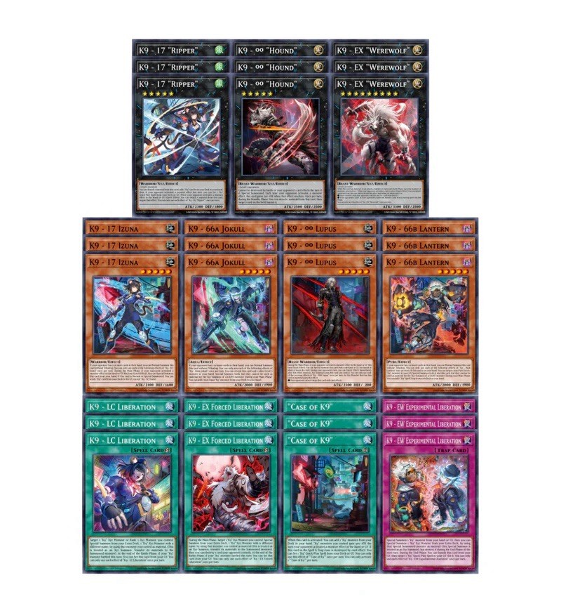 Yugioh K9 Deck Core Justice Hunter Presale Yugioh K9 Deck Core Justice Hunter Presale