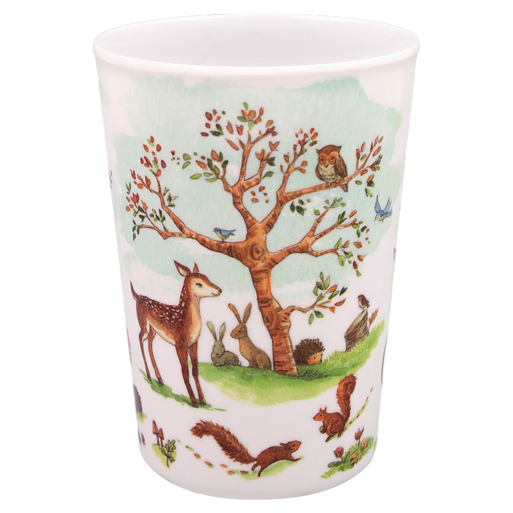 Beaker Cup Forest Friends Woodland Animal Kids Cup with Deer & Tree Design