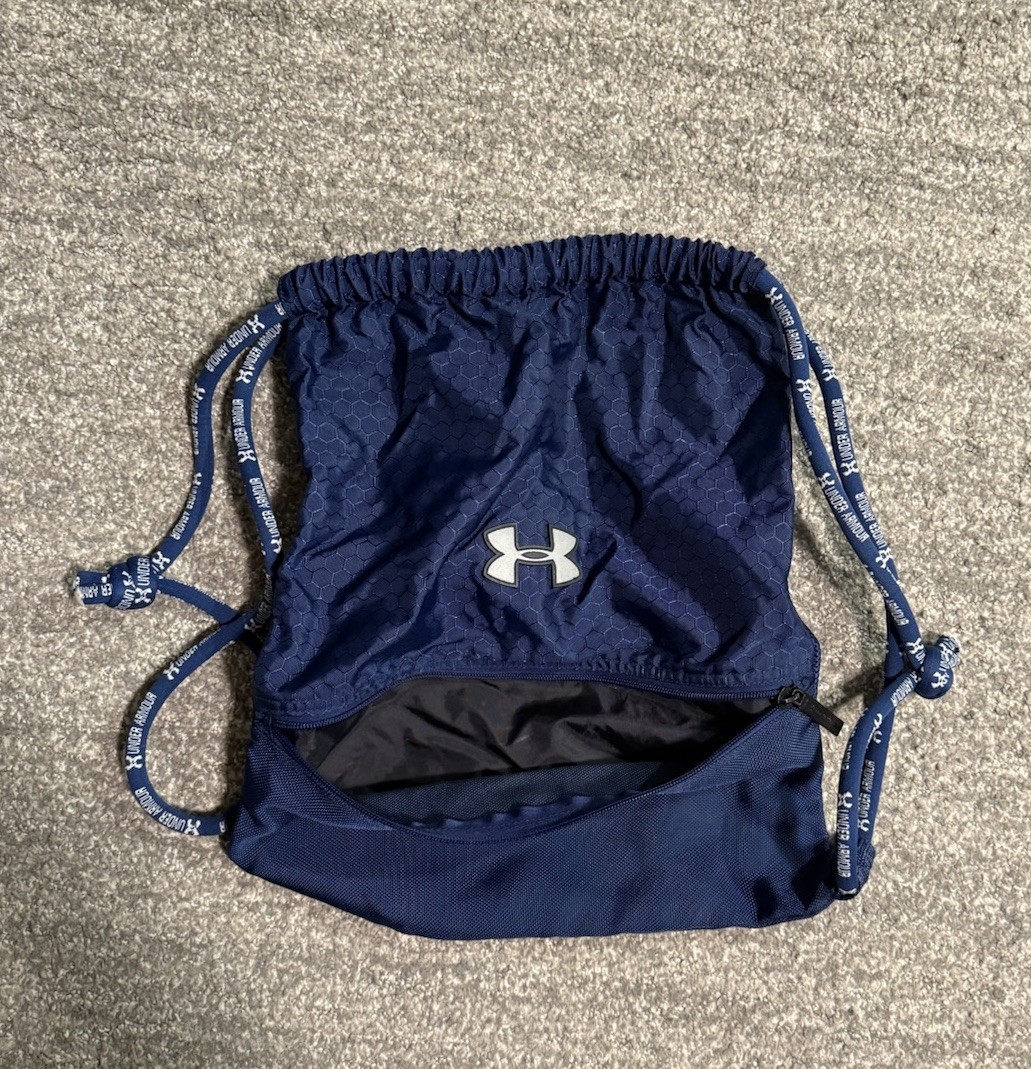 Under Armour Mesh Drawstring Backpack Sackpack 17… - image 2