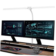 Desk Lamp with Clamp, 31.5" LED Desk Lamp for Home Office, 24W Double White