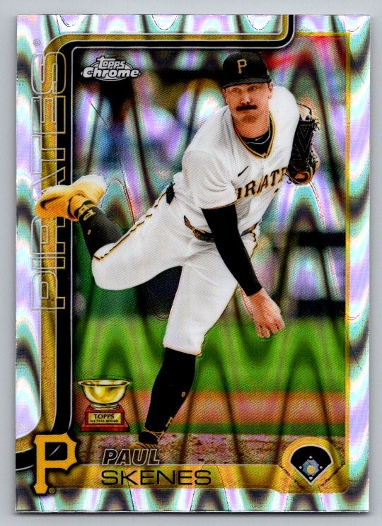 2025 Topps Chrome #300 Paul Skenes RayWave Refractors
