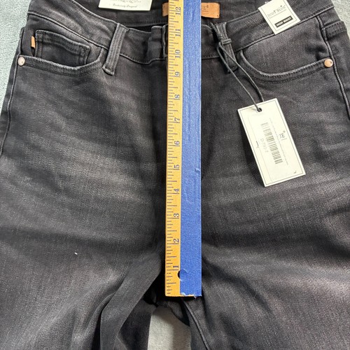 Judy Blue Damen Jeans Denim Dark Wash Schwarz Größe 7x28 High Waist Straight Fit - Bild 20 von 21