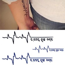 C'Est La Vie Wasserdichte Temporäre Tattoos Arm Frauen Gefälscht Aufkleber N5Q7