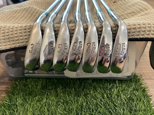 Hogan Radial Iron Set 3-9 Right Handed Apex 3 Reg Flex Shafts All Original CLEAN - Picture 2 of 8