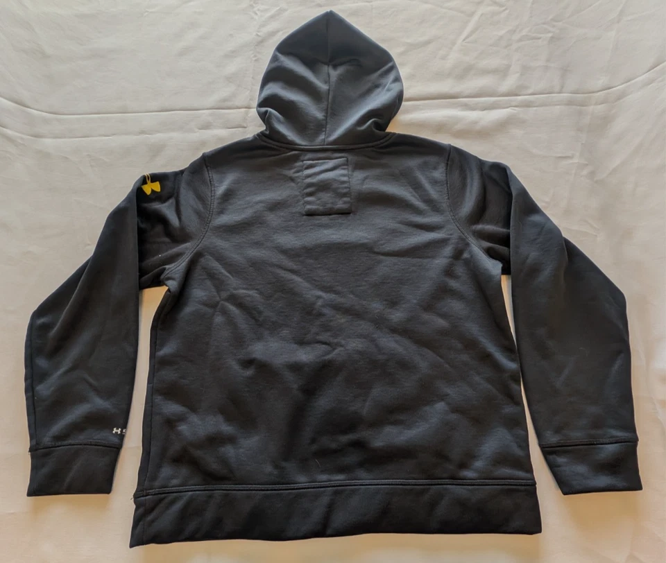 Sudadera con Capucha Under Armour Juvenil Grande Negra Amarilla Batman Cold Gear Pullover DC Foto 2 de 4