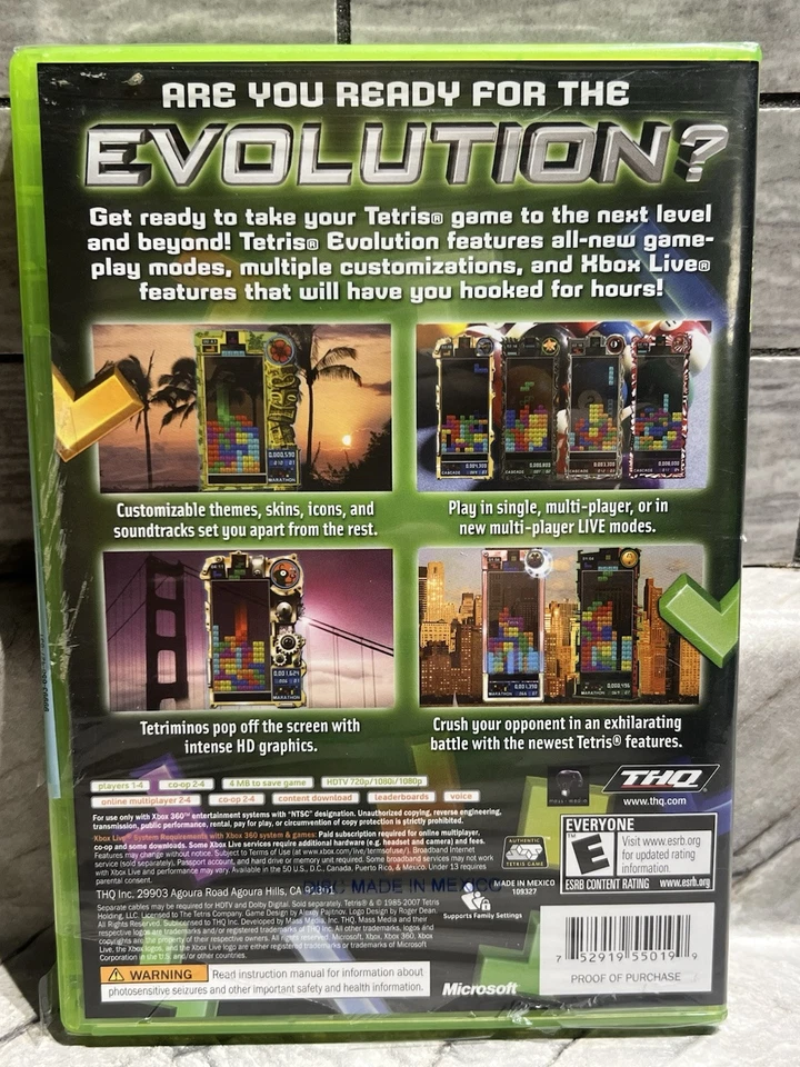 Tetris Evolution - Xbox 360 - NEW / SEALED - Image 2 of 3