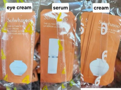 Sulwhasoo The Ultimate S Cream/Eye Cream/Serum 1ml x 36pcs(36ml).Expired 2027
