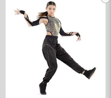 Revolution Dancewear Women s Black Sequin Leotard Set w/ Arm Sleeves Pants