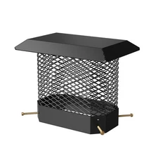 5x9" Chimney Cover for Outside Steel Fireplace Chimney Caps Adjustable Vent Cap