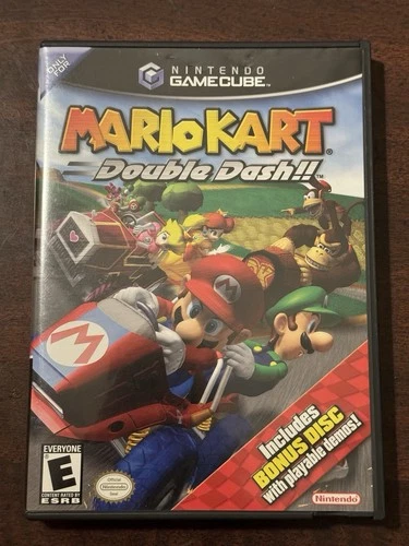 New ListingMario Kart Double Dash GameCube With Bonus Disc And Manual -  Tested and Works!