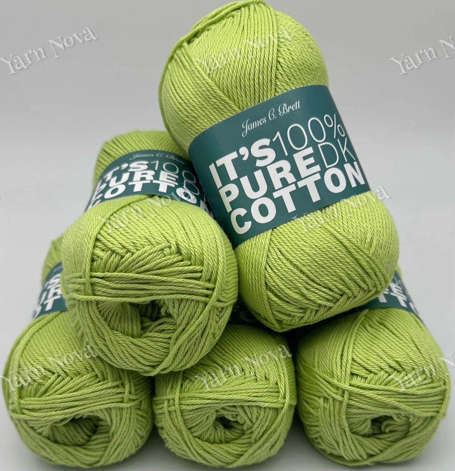 James C Brett It’s Pure Cotton Knitting Crochet Yarn Wool - 5x100g Balls - IC13 - Image 3