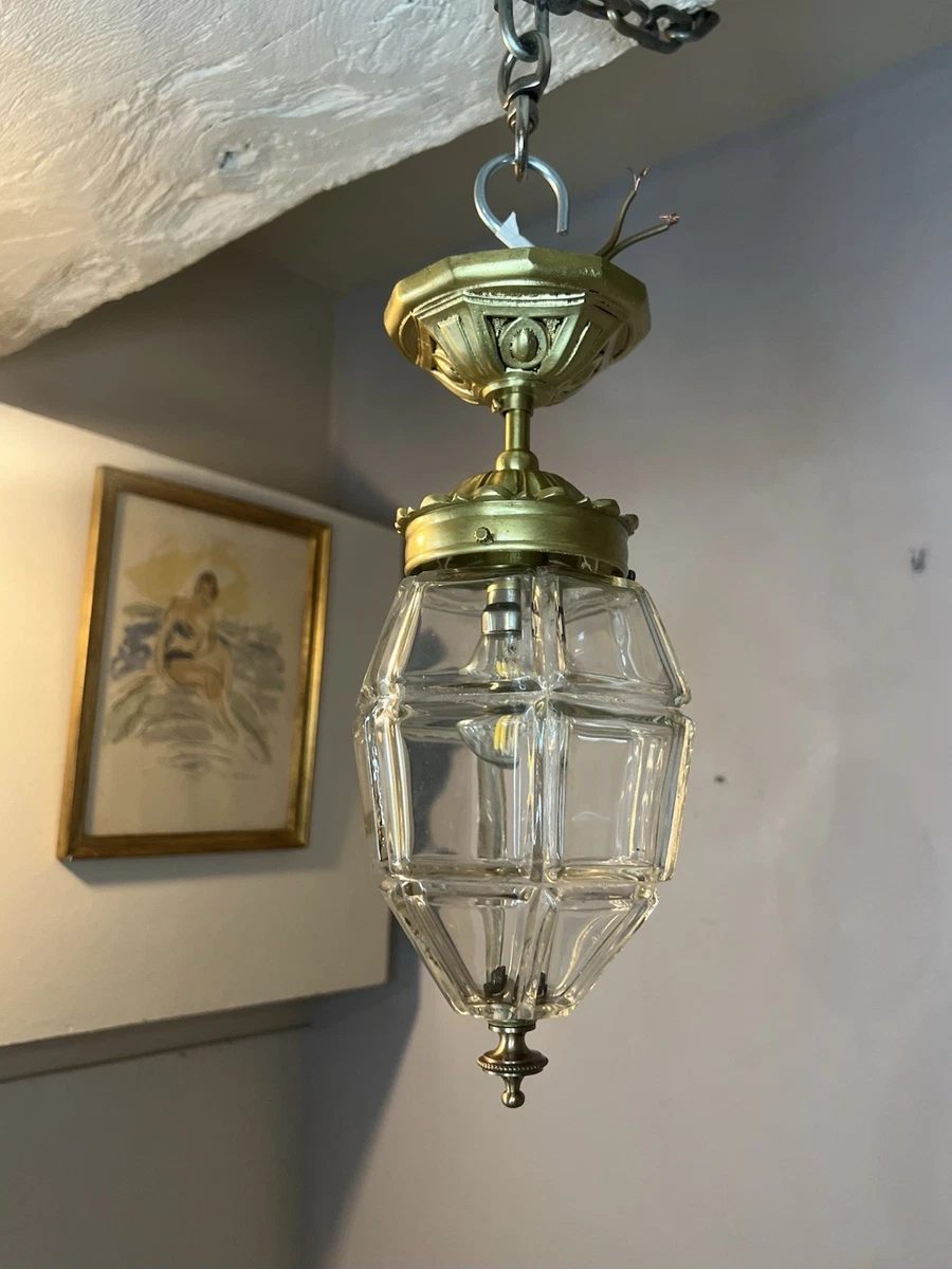 Lustre Plafonnier Style Baroque - Feuilles D'acanthe Dorées - 3 Lumières - Fer Forgé - NEUF