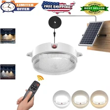Adjustable Waterproof Solar Shed Light with Remote Control - 6000K/4000K/3200K