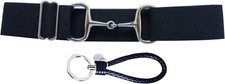 High-Stretch Equestrian Belt with Bit Buckle Key Strap for Horse Riding