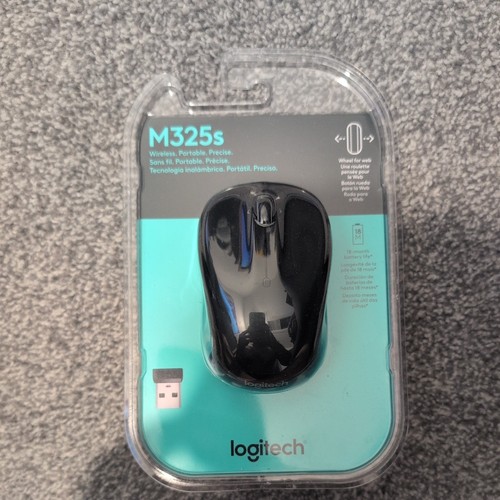 Logitech M325s Wireless Optical Ambidextrous Mouse 910-006825 Black - NEW sealed