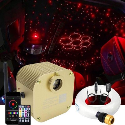 AZIMOM 16W Twinkle Fiber Star Ceiling Light Bluetooth