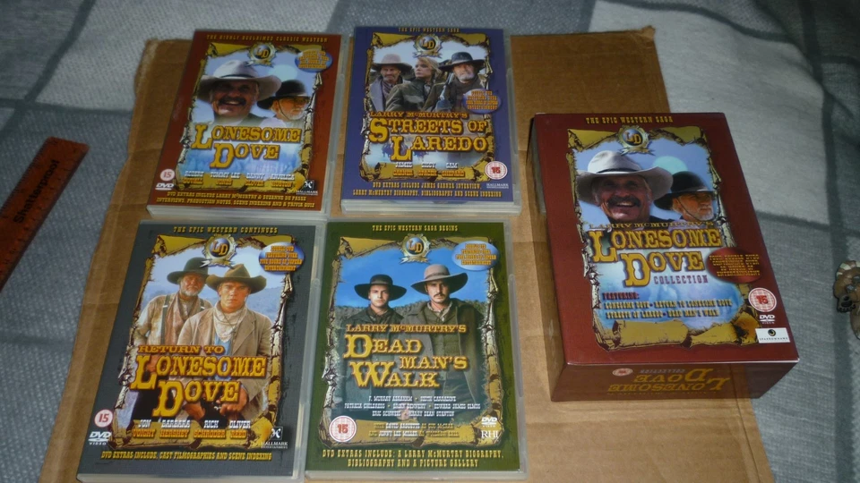 Larry McMurtry's Lonesome Dove Collection DVD-8 Disc SET, VGC, Region 2 - Image 4 of 4