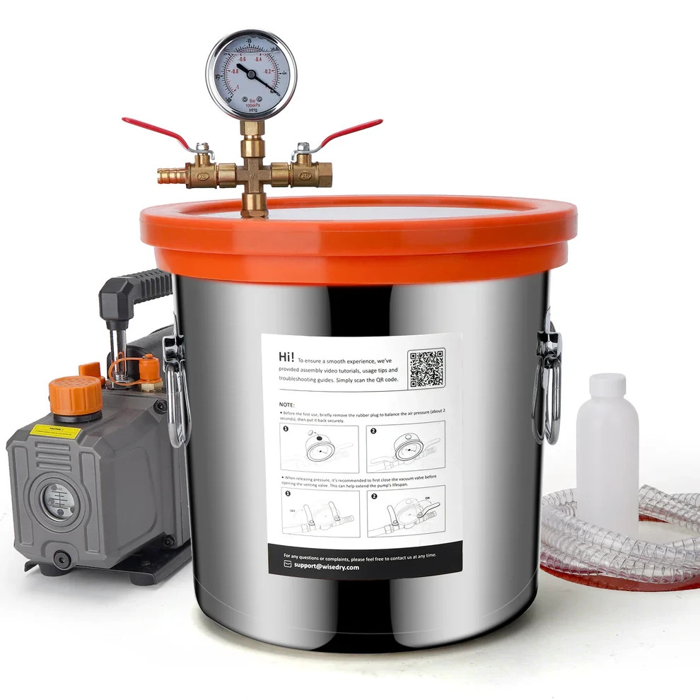 wisedry 3 Gallon Vacuum Chamber Kit
