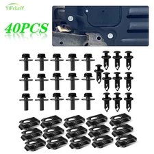40pcs For Lexus Engine Under Splash Shield Skid Plate Body Bolts U-nut Clips