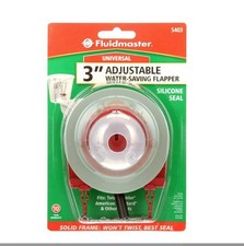 Fluidmaster 5403P4 Adjustable Water-Saving Long Life 3 inch Toilet Flapper