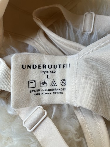 Underoutfit The Perfect Neckline Bra Adjustable Straps Size L - 460 Sand Large - Picture 8 of 9