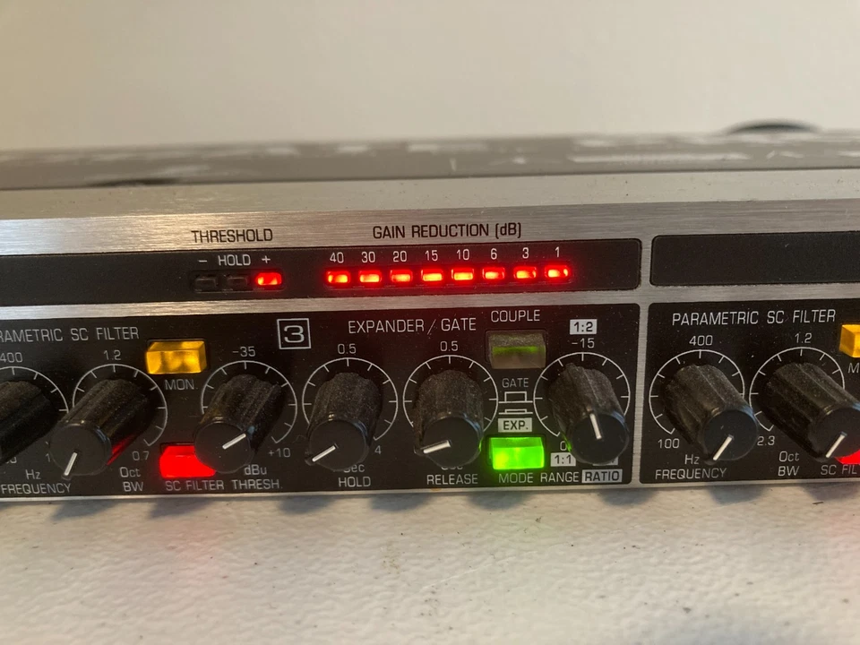 BEHRINGER MULTIGATE PRO XR4400 4-Chan Audio Interactive Quad Expander/Gate, - Image 4 of 4