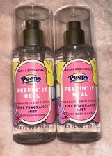 BATH  BODY WORKS PEEPIN IT REAL TRAVEL FRAGRANCE MIST SET OF 2