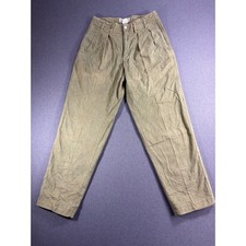 Vintage Guess Georges Marciano Pleated Trousers Olive Green 30 Made in USA 20088