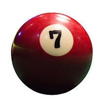 Single 7 Billiard Pool Ball Replacement 2.25 inch Regular Size Standard 2 1/4"